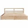 vidaXL Bed Frame with Headboard without Mattress 200x200 cm