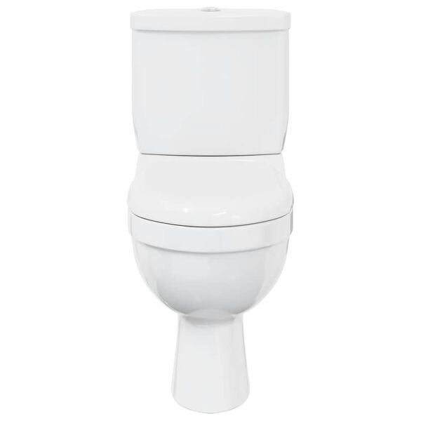 vidaXL Toilet With Cistern White
