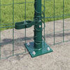 vidaXL Fence with Posts Green 0.6 x 50 m Steel