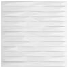 vidaXL Wall Panels 48 pcs White Stone 50 x 50 cm XPS Foam