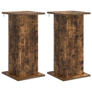 vidaXL Plant Stand 2 pcs Smoked Oak 30.5 x 30 x 60.5 cm