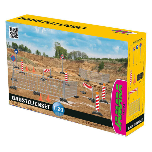 JAMARA 38 Piece Toy Construction Site Set 1:20
