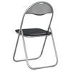 vidaXL Folding Chair 2 pcs Black and Grey 48 x 43.5 x 81 cm