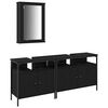 vidaXL Bathroom Vanity Units 3 pcs Black 80 x 30 x 60 cm