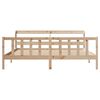 vidaXL Bed Frame without Mattress 180x200 cm Super King Solid Wood Pine