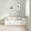 vidaXL Bed Frame with Drawer White 80 x 200 cm Engineered Wood