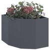 vidaXL Corner Planter Anthracite 45 x 45 x 35 cm Steel