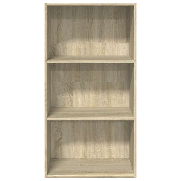 vidaXL Bookcase Sonoma Oak 60x30x114 cm Engineered Wood