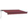 vidaXL Retractable Awning Burgundy 350 x 200 cm