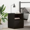 vidaXL Bedside Cabinet Black oak 40 x 40 x 50 cm Engineered wood
