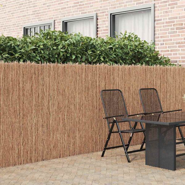 vidaXL Brushwood Fence Brown 600 x 150 cm Brushwood