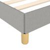 vidaXL Bed Frame without Mattress Light Grey 180x200cm Super King Fabric