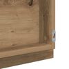 vidaXL Mirror with Mirror Artisan Oak 90 x 8.5 x 37 cm Engineered Wood