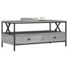 vidaXL Coffee Table Grey Sonoma 100x51x45 cm Engineered Wood