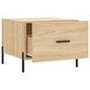 vidaXL Coffee Table Sonoma Oak 50x50x40 cm Engineered Wood
