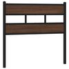 vidaXL Replace Headboard Brown Oak 107 cm Steel and Engineered Wood