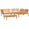 vidaXL 4 Piece Garden Pallet Sofa Set Solid Wood Acacia