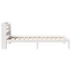 vidaXL Bed Frame without Mattress White 75x190 cm Small Single Solid Wood Pine