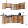 vidaXL 11 Piece Kitchen Cabinet Set Porto Old Wood Engineered Wood