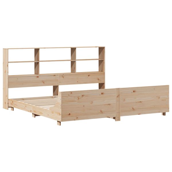 vidaXL Bed Frame without Mattress 180x200 cm Super King Solid Wood Pine