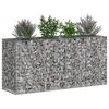 vidaXL Gabion Raised Bed Silver 170 x 50 x 80 cm Galvanised Steel