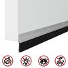 vidaXL Screw-on Door Brush Seals 6 pcs Silver 100 cm Aluminium Alloy