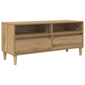 vidaXL TV Cabinet Artisan Oak 100 x 34.5 x 44.5 cm Engineered Wood