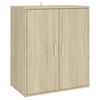 vidaXL Shoe Cabinet Sonoma Oak 60x35x70 cm Engineered Wood