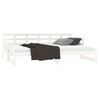 vidaXL Pull-out Day Bed without Mattress White 2x(90x190) cm
