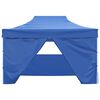 vidaXL Party Tent Folding Blue 280 x410 x 315 cm Oxford Fabric
