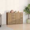 vidaXL Sideboard 2 pcs Artisan Oak 60 x 31 x 84 cm Engineered Wood
