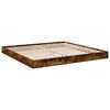 vidaXL Bed Frame without Mattress Smoked Oak 180x200 cm Engineered Wood