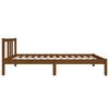 vidaXL Bed Frame without Mattress Honey Brown Solid Wood 75x190 cm Small Single