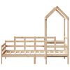 vidaXL Day Bed with Roof without Mattress 90x200 cm Solid Wood