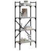 vidaXL Bookcase 4-Tier Grey Sonoma 56x31.5x138.5 cm Engineered Wood