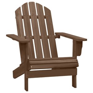 vidaXL Garden Chair Wood Brown