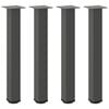 vidaXL Console Table Legs 4 pcs Anthracite 72-74 cm Steel