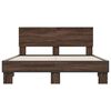 vidaXL Bed Frame without Mattress Brown Oak 120x190 cm Small Double