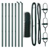vidaXL Hexagonal Fence Ground Fix 10 x 0.5 m PVC-Coated Steel Green