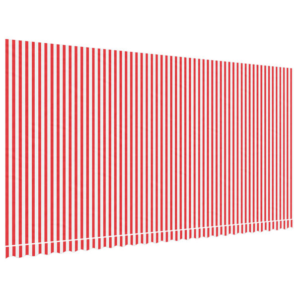 vidaXL Replacement Fabric for Awning Red and White Stripe 6x3 m