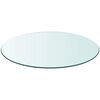 vidaXL Table Top Tempered Glass Round 500 mm