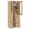 vidaXL Highboard Sonoma Oak 69.5x34x180 cm Engineered Wood