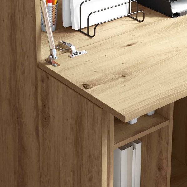 vidaXL Desk Artisan Oak 71.5 x 31.5 x 106.5 cm Engineered Wood