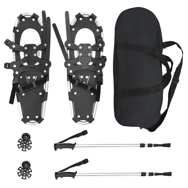 vidaXL Silver and Black 25 inches Aluminum and HDPE