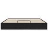vidaXL Ottoman Bed Frame Black Oak 203 x 160 x 25 cm Engineered Wood
