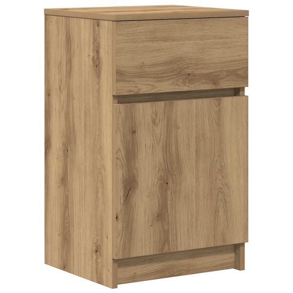 vidaXL Bedside Cabinet Artisan Oak 39x35x65 cm Engineered Wood