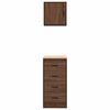 vidaXL Garage Cabinets 2 pcs Brown Oak Engineered Wood