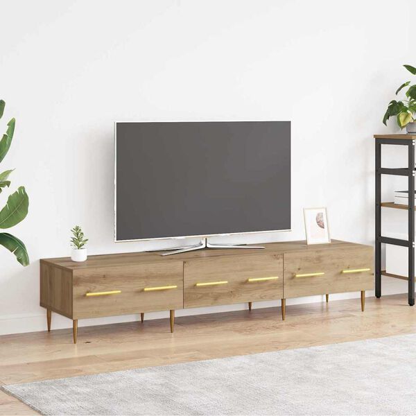 vidaXL TV Cabinet Artisan Oak 150 x 36 x 30 cm Engineered Wood