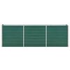 vidaXL Garden Raised Bed Galvanised Steel 240x40x77 cm Green