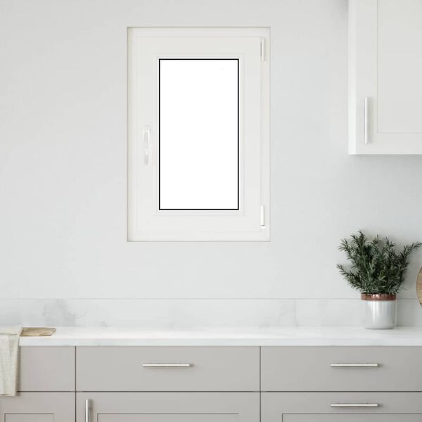 vidaXL Basement Window "RISOR" 50x75 cm Tilt&Turn DIN Right White